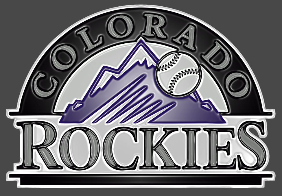 Colorado Rockies Plastic Effect Logo vinyl decal